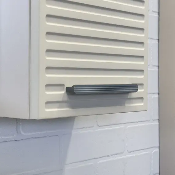 Шкаф подвесной Comforty Касабланка 25 серый шёлк, ручка серый металлик