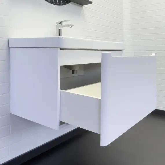 Подвесная тумба-умывальник Comforty Арзамас-80-1 белая матовая с раковиной 4480