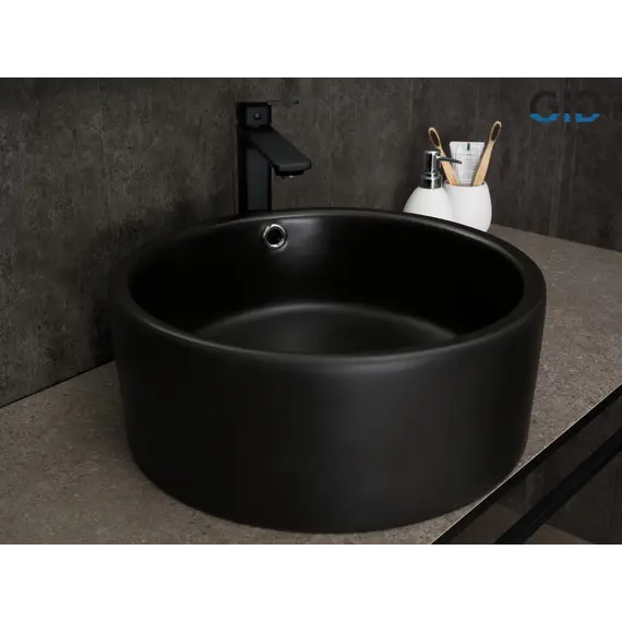 Накладная черная раковина для ванной Gid N9130bg