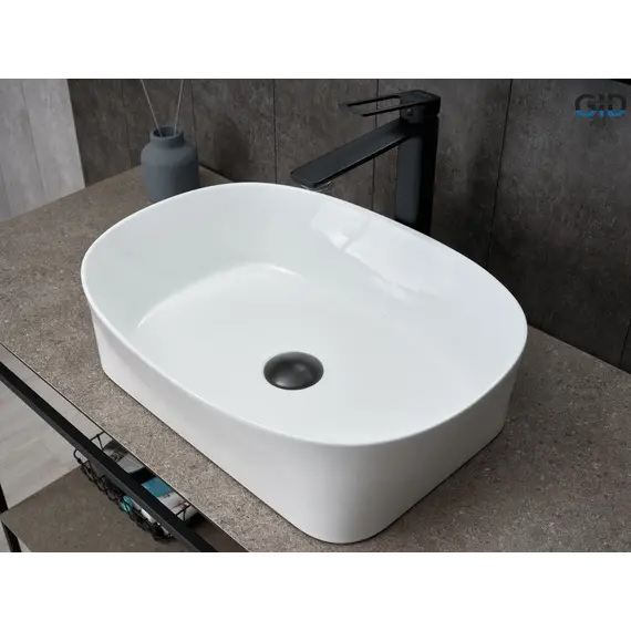 Накладная белая раковина для ванной Gid N9028