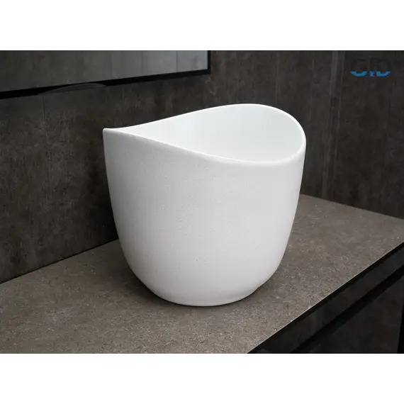 Накладная белая матовая раковина для ванной Gid N9303wg