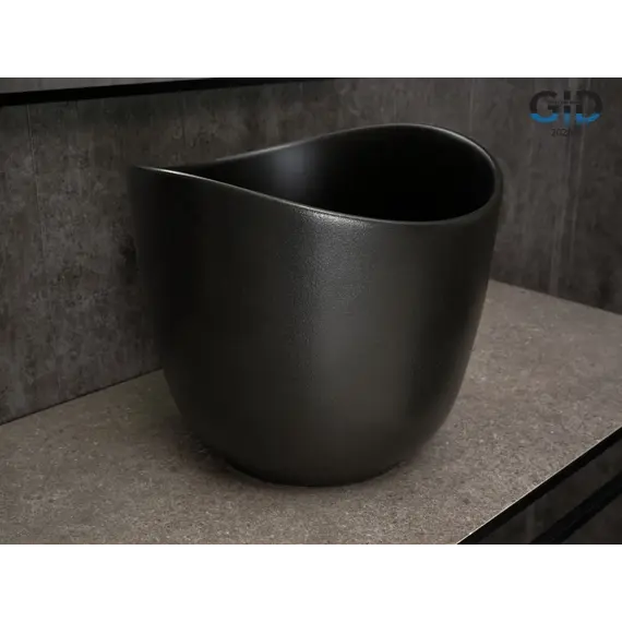 Накладная черная раковина для ванной Gid N9303bg