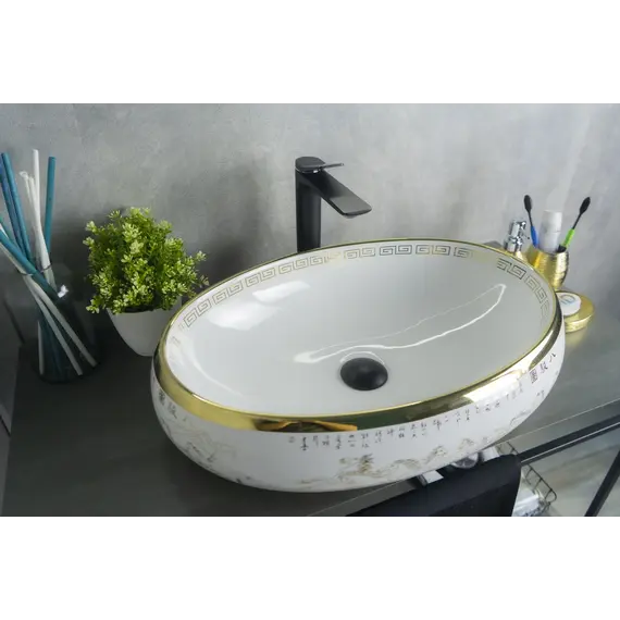 Накладная цветная раковина для ванной Gid Nc472