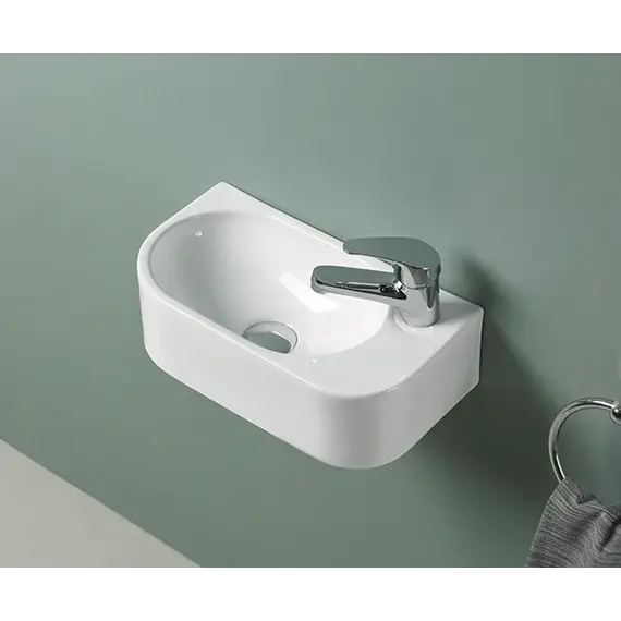 Подвесная белая раковина для ванной  Gid N9274L/R