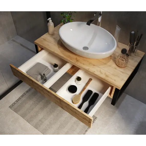 Тумба подвесная 1Marka GRUNGE LOFT дуб вотан