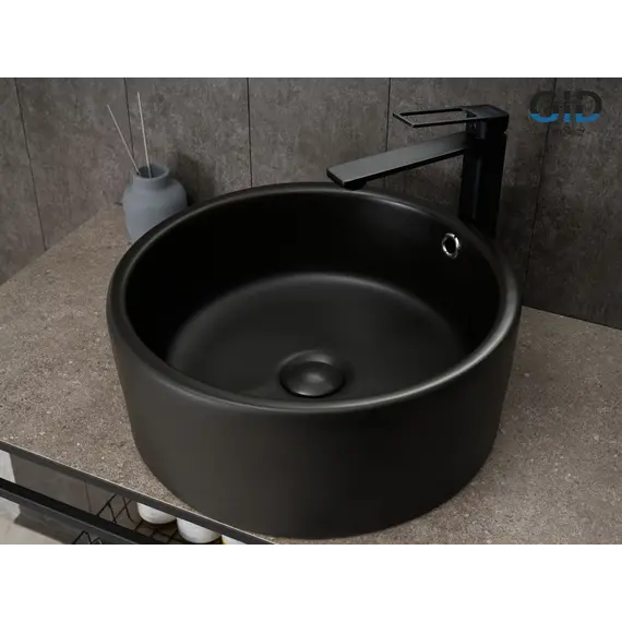 Накладная черная раковина для ванной Gid N9130bg