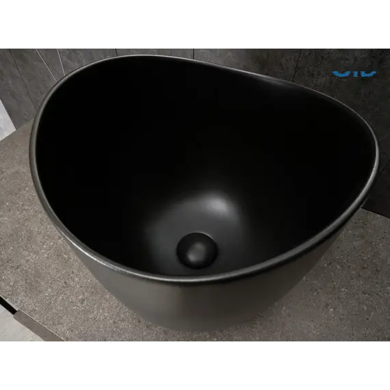 Накладная черная раковина для ванной Gid N9303bg