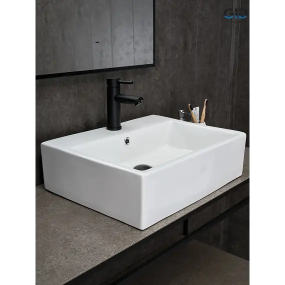 Накладная белая раковина для ванной Gid N9153