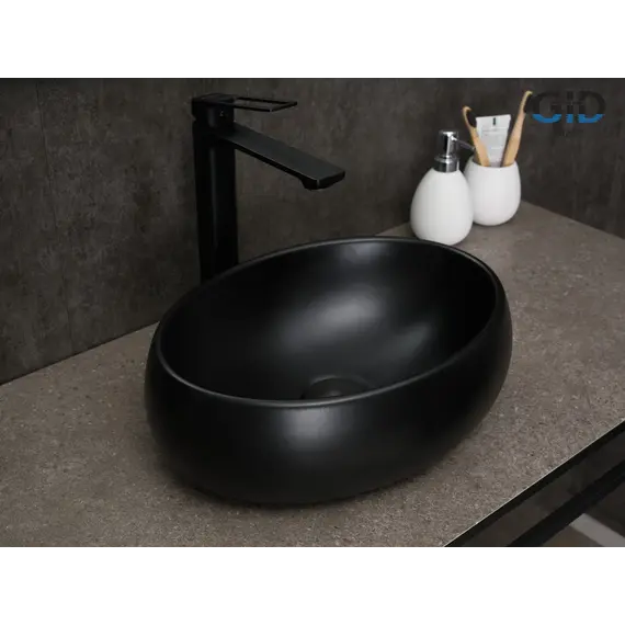 Накладная черная раковина для ванной Gid Bm9030ds