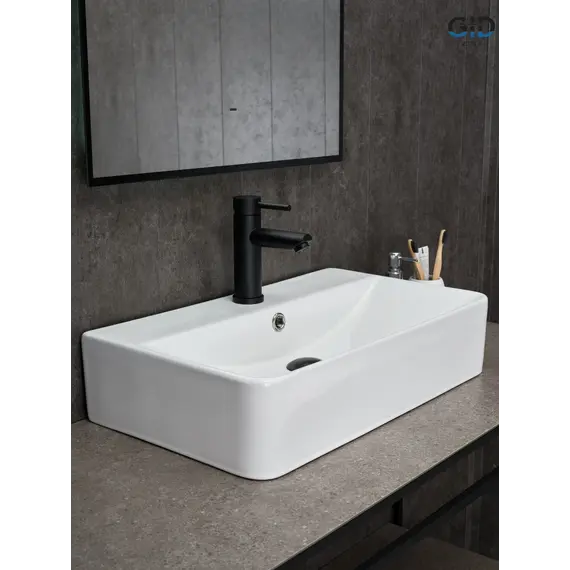 Накладная белая раковина для ванной Gid N1344