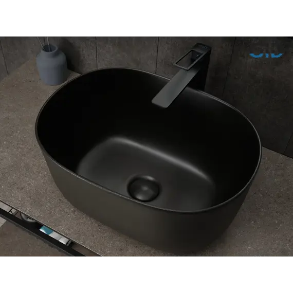 Накладная черная раковина для ванной Gid N9302bg
