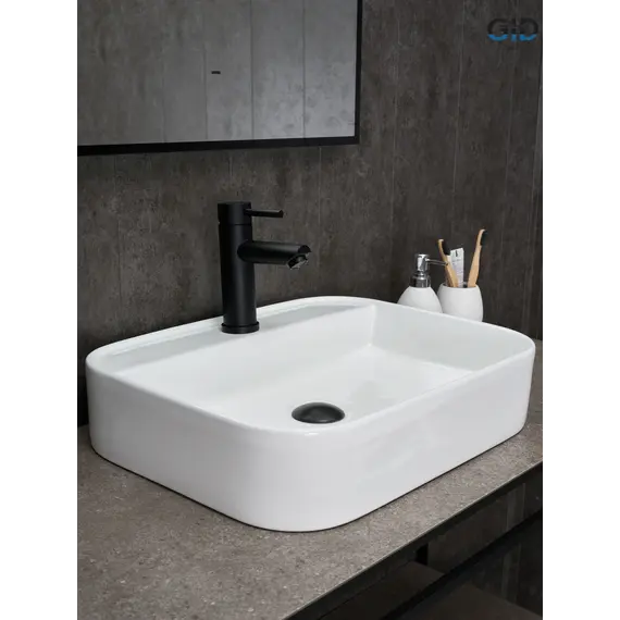 Накладная белая раковина для ванной Gid N9550