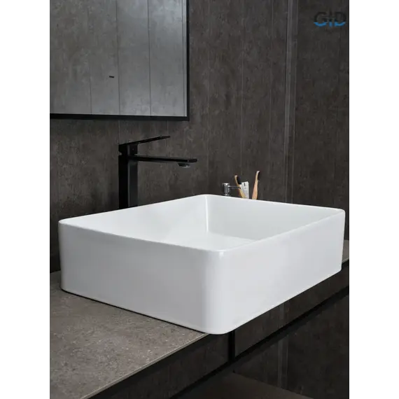 Накладная белая раковина для ванной Gid N9104