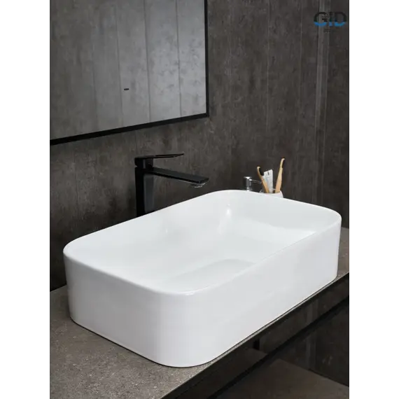 Накладная белая раковина для ванной Gid N9598