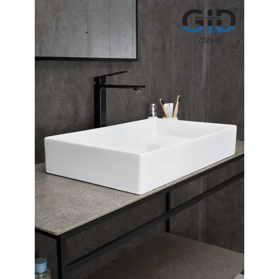 Накладная белая раковина для ванной Gid N9496