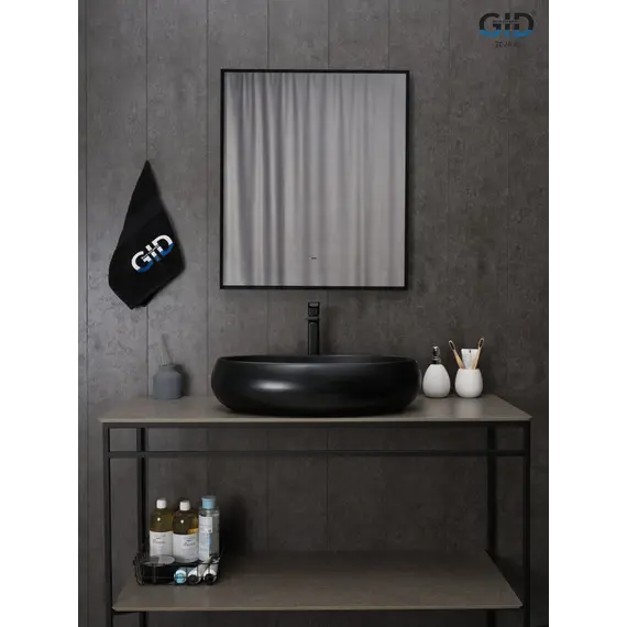 Накладная черная матовая раковина для ванной Gid Bm9030a