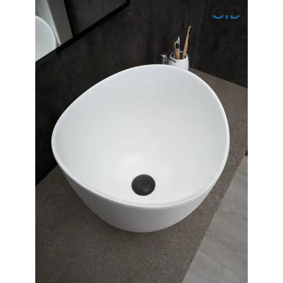 Накладная белая матовая раковина для ванной Gid N9303wg