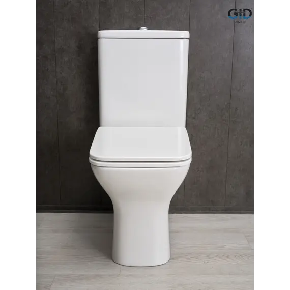 Напольный унитаз белый безободковый микролифт дюропласт Gid Tn2125