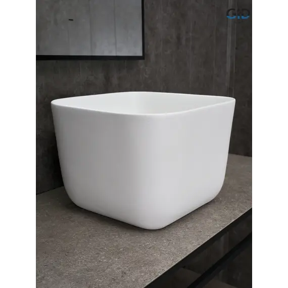 Накладная белая матовая раковина для ванной Gid N9301wg