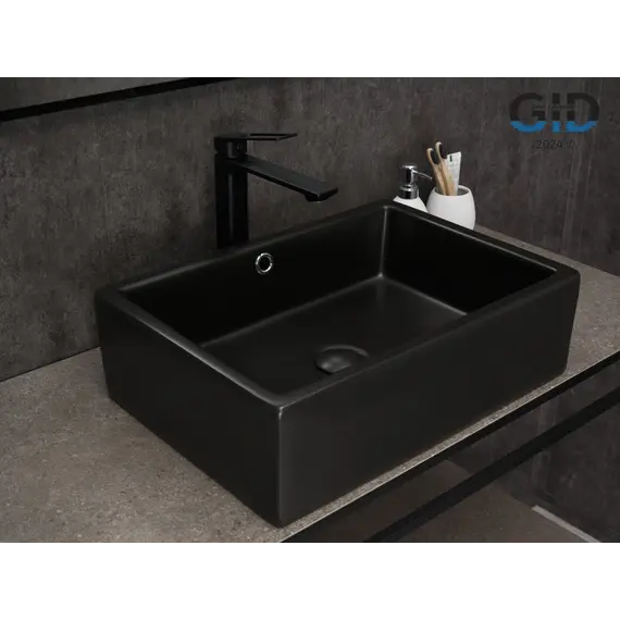 Накладная черная раковина для ванной Gid N9129bg