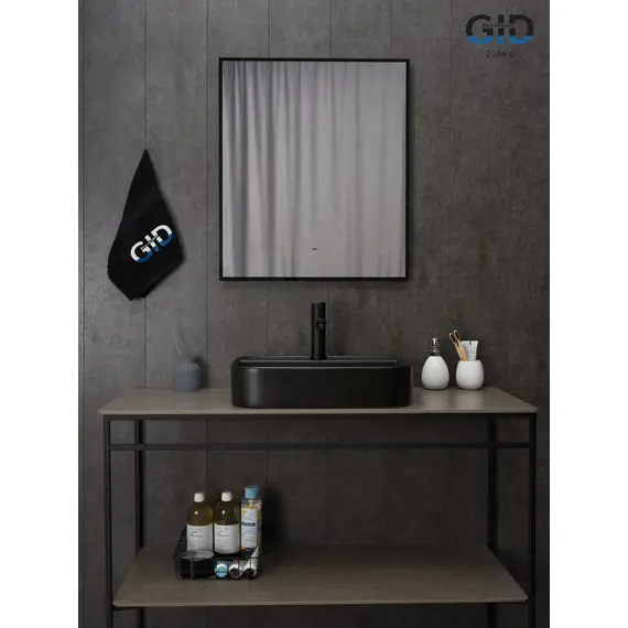 Накладная черная матовая раковина для ванной Gid Bm9550