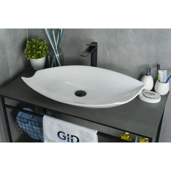 Накладная белая раковина для ванной Gid N9178