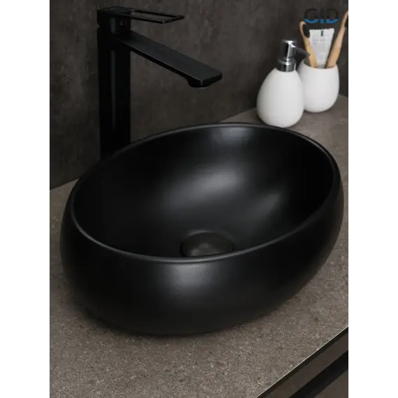 Накладная черная раковина для ванной Gid Bm9030ds
