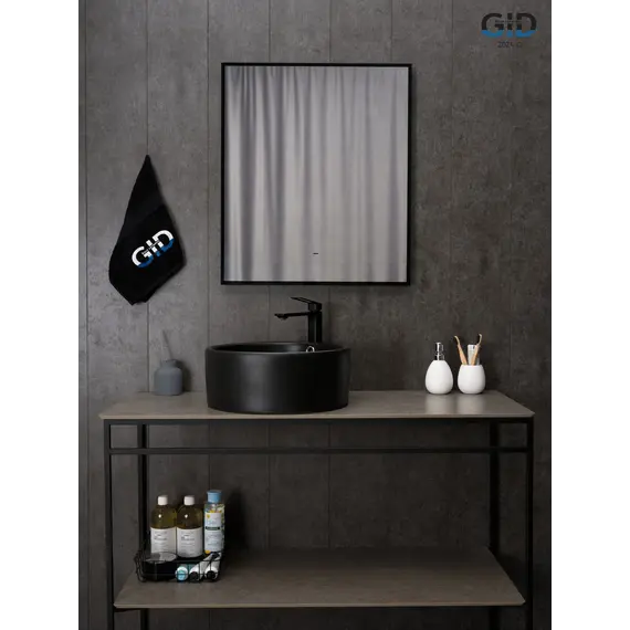 Накладная черная раковина для ванной Gid N9130bg