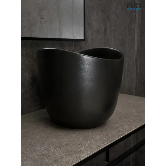 Накладная черная раковина для ванной Gid N9303bg