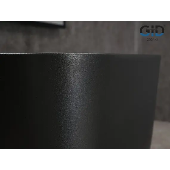 Накладная черная матовая раковина для ванной Gid N9301bg