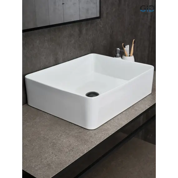 Накладная белая раковина для ванной Gid N9104