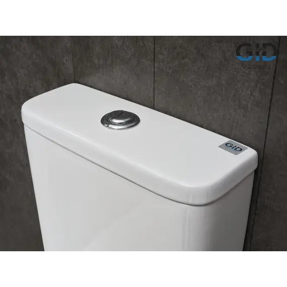 Напольный унитаз белый безободковый микролифт дюропласт Gid Tn2123