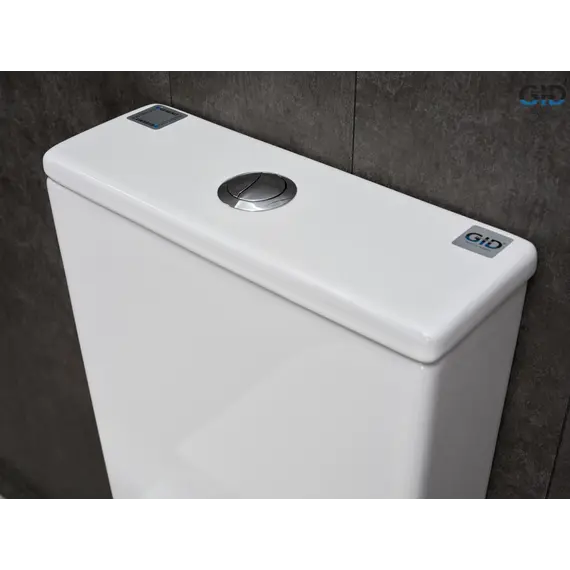 Напольный унитаз белый безободковый микролифт дюропласт Gid Tn2184 (+GEBERIT)