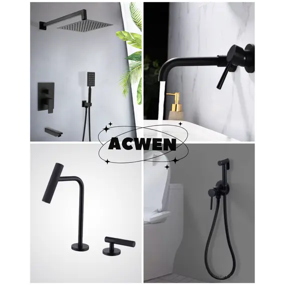 Душ гигиенический ACWEN 82003BS черный матовый