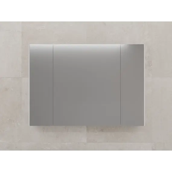 Зеркальный шкаф Style line "ЛИМА 80/100" эмаль, белый матовый