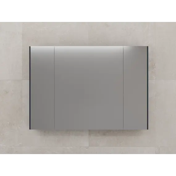 Зеркальный шкаф Style line "ЛИМА 80/100" эмаль, графит