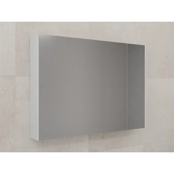 Зеркальный шкаф Style line "ЛИМА 80/100" эмаль, белый матовый