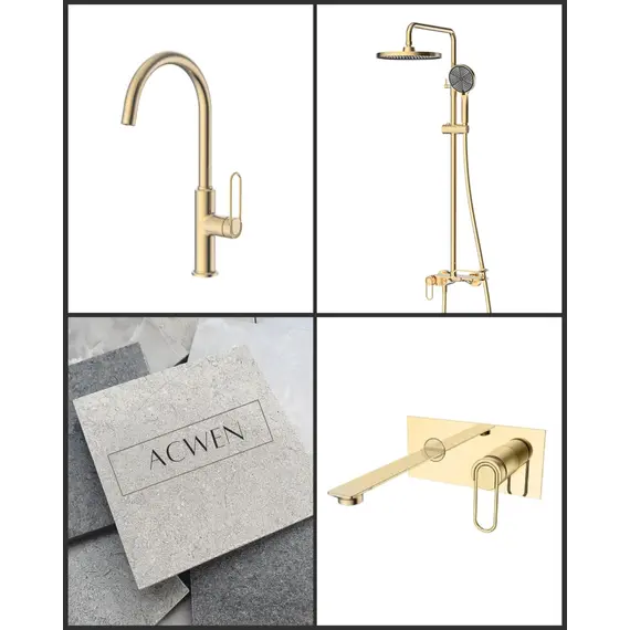 Душевая стойка ACWEN 17111MH золото