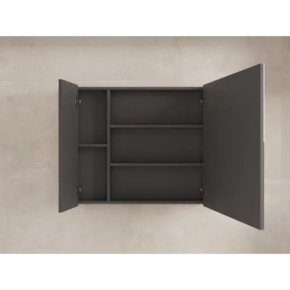 Зеркальный шкаф Style line "ЛИМА 80/100" эмаль, белый матовый