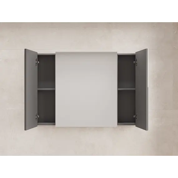 Зеркальный шкаф Style line "ЛИМА 80/100" эмаль, графит