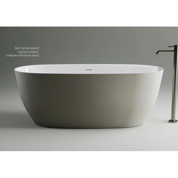 Ванна Astra-Form "АТРИЯ"  из литьевого мрамора  с интегрированным переливом
