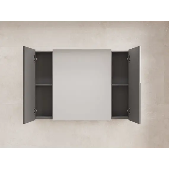 Зеркальный шкаф Style line "ЛИМА 80/100" эмаль, белый матовый