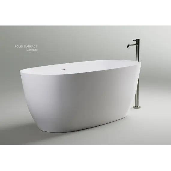 Ванна Astra-Form "АТРИЯ"  из литьевого мрамора  с интегрированным переливом