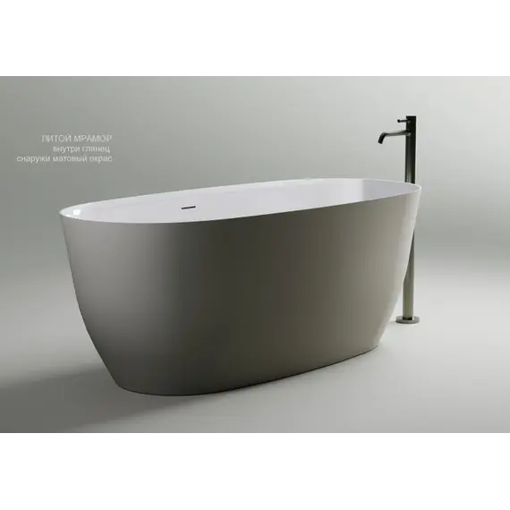 Ванна Astra-Form "АТРИЯ"  из литьевого мрамора  с интегрированным переливом