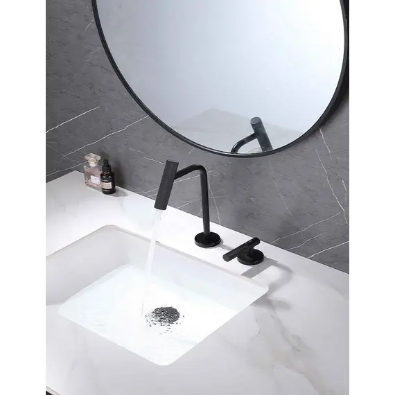 Смеситель для раковины ACWEN BN 063B черный матовый дизайнерский