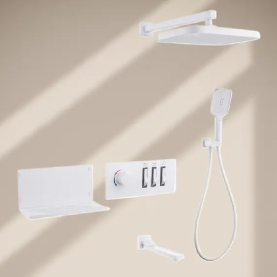 Душевая система ACWEN 1501F с термостатом, встраиваемая