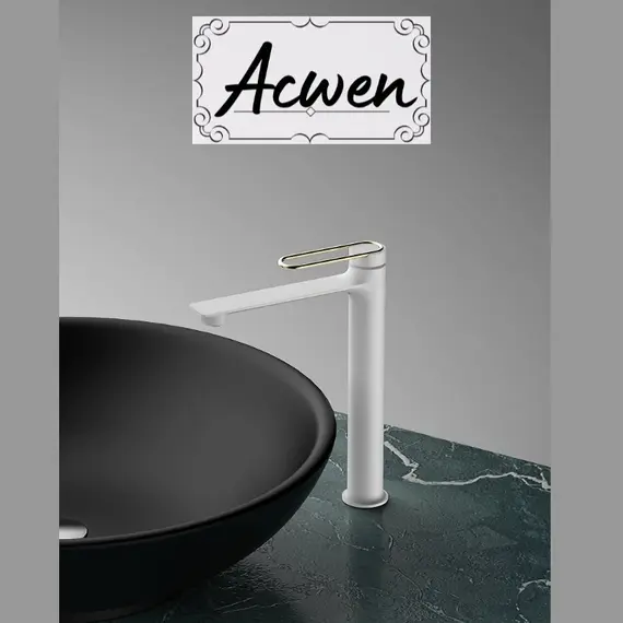 Смеситель для раковины ACWEN JL-11G111MW на столешницу белый