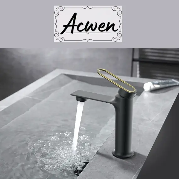 Смеситель для раковины ACWEN- 11111QL оружейная сталь/бронза