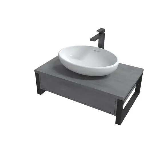 Тумба подвесная 1Marka GRUNGE LOFT  1в.я Бетон лофт