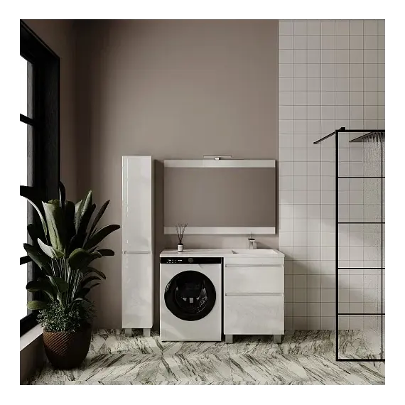 Раковина над стиральной машиной  ESTETUS ЛЕОН 1200*549 правая/левая